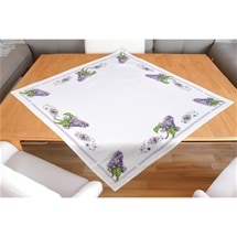 Lilacs Tablecloth Counted Cross Stitch Kit